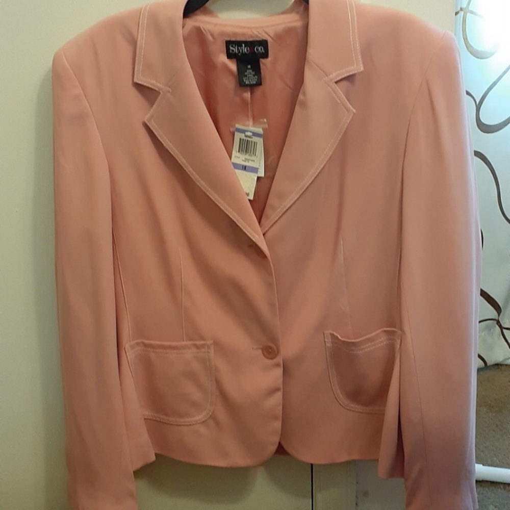 NWT! Pink Blazer from Style & Co. by Tiffany.